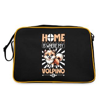 Accueil - Volpino Italiano - Sac Retro - noir/or - Dos