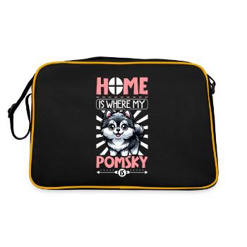Accueil - Pomsky - Sac Retro - noir/or - Dos