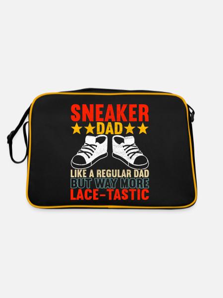 Sneakerhead Collectionneur de baskets - Sac Retro - noir/or - Dos