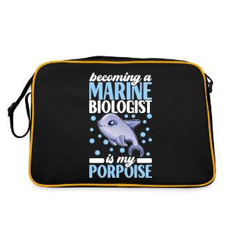 Marine Biology Marine Biologist - Retro Bag - black/gold - Back