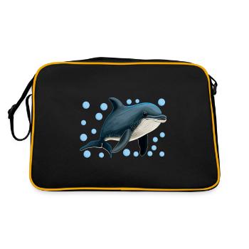 Marine Biology Marine Biologist - Retro Bag - black/gold - Back