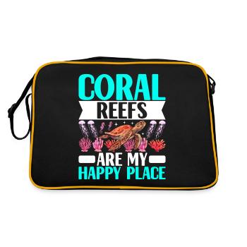 Marine Biology Marine Biologist - Retro Bag - black/gold - Back