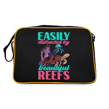 Marine Biology Marine Biologist - Retro Bag - black/gold - Back