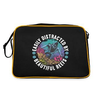 Marine Biology Marine Biologist - Retro Bag - black/gold - Back
