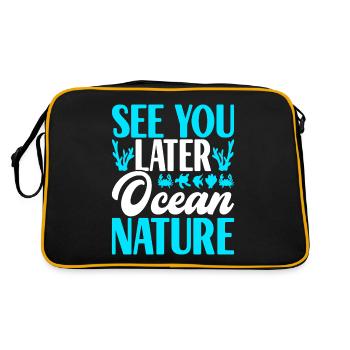 Marine Biology Marine Biologist - Retro Bag - black/gold - Back