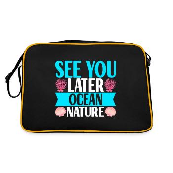 Marine Biology Marine Biologist - Retro Bag - black/gold - Back