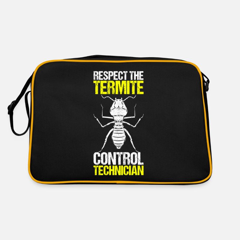 Schädlingsbekämpfung Kammerjäger - Retro Tasche - Schwarz/Gold