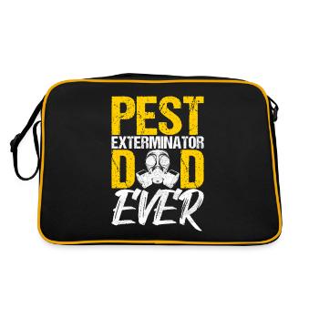 Pest Control Exterminator - Retro Bag - black/gold - Back