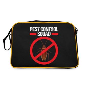 Pest Control Exterminator - Retro Bag - black/gold - Back