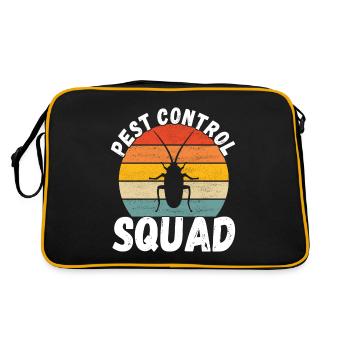 Pest Control Exterminator - Retro Bag - black/gold - Back
