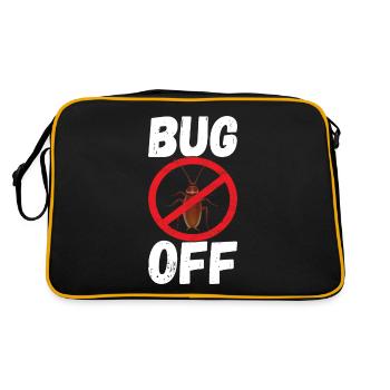 Pest Control Exterminator - Retro Bag - black/gold - Back