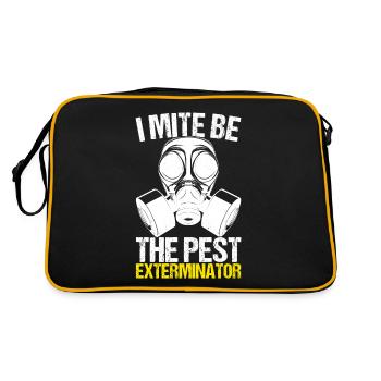 Pest Control Exterminator - Retro Bag - black/gold - Back