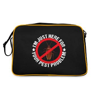 Pest Control Exterminator - Retro Bag - black/gold - Back