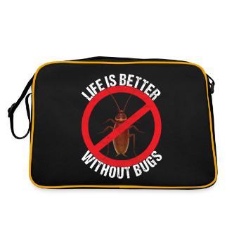 Pest Control Exterminators - Retro Bag - black/gold - Back