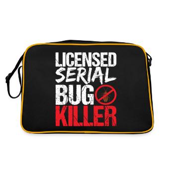 Pest Control Exterminators - Retro Bag - black/gold - Back