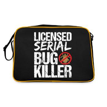 Pest Control Exterminators - Retro Bag - black/gold - Back