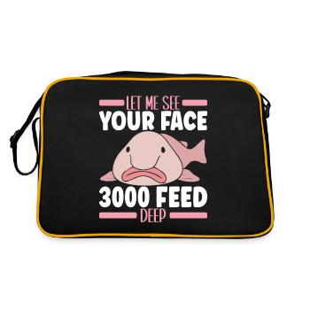 Poisson blob mignon poisson laid - Sac Retro - noir/or - Dos