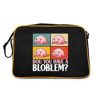 Poisson blob mignon poisson laid - Sac Retro - noir/or - Dos