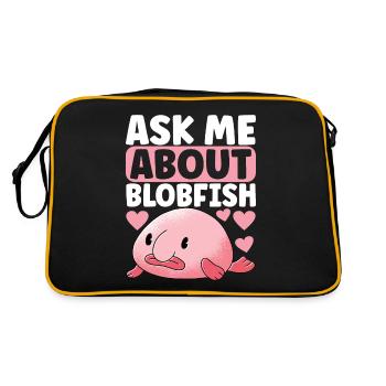 Poisson blob mignon poisson laid - Sac Retro - noir/or - Dos