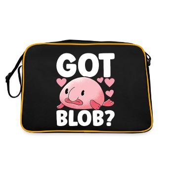 Poisson blob mignon poisson laid - Sac Retro - noir/or - Dos