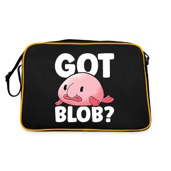 Poisson blob mignon poisson laid - Sac Retro - noir/or - Dos
