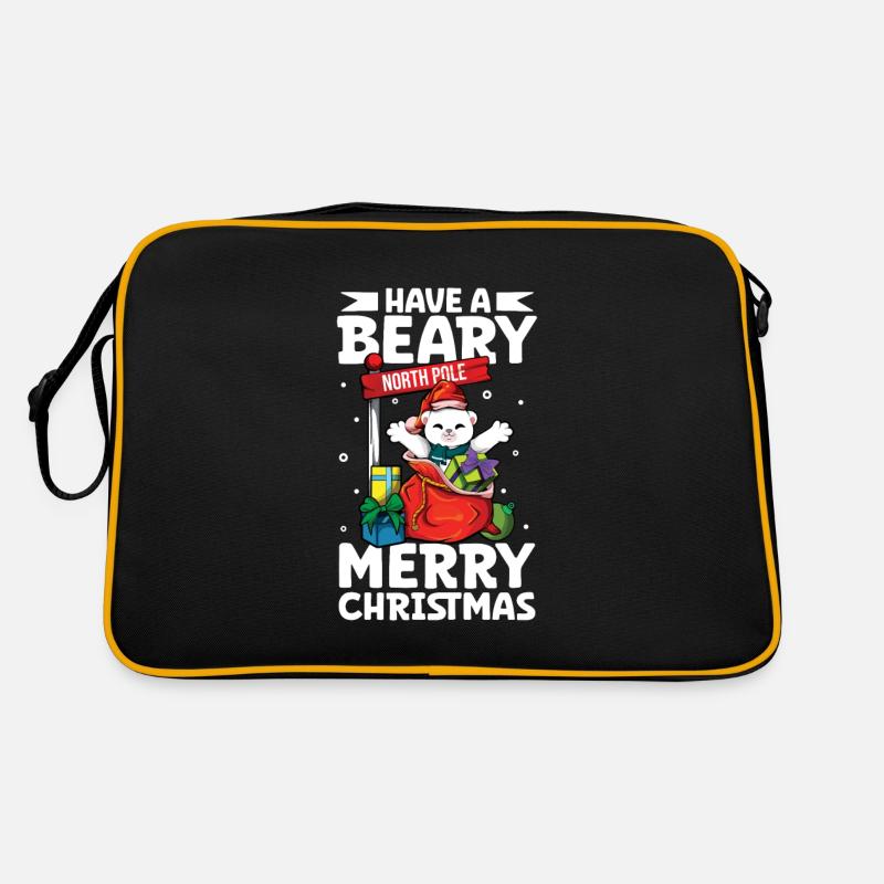Passez un joyeux Noël avec un ours - Ours de Noël Sac Retro