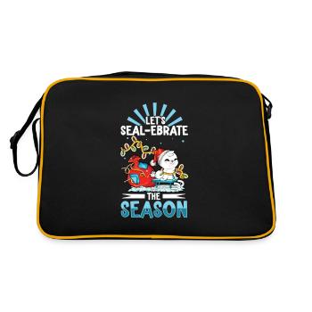 Scelle-ci - Timbre de Noël - Sac Retro - noir/or - Dos