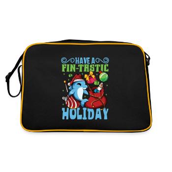 Passez des vacances inoubliables - Christmas Dolphin - Sac Retro - noir/or - Dos