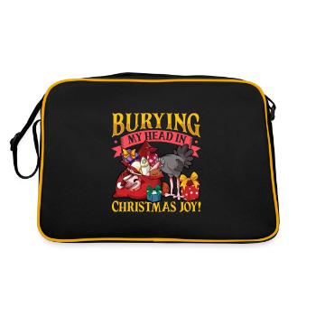 Christmas Bouquet - Retro Bag - black/gold - Back