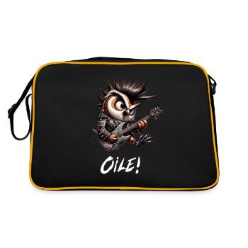 Punker Owl - Oile - Oi Punk - Retro Bag - black/gold - Back