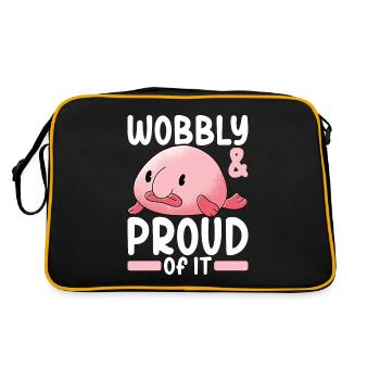 Poisson blob mignon poisson laid - Sac Retro - noir/or - Dos