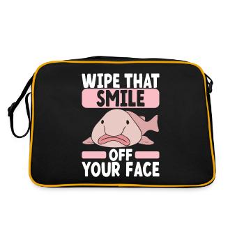 Poisson blob mignon poisson laid - Sac Retro - noir/or - Dos