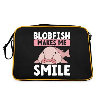Poisson blob mignon poisson laid - Sac Retro - noir/or - Dos