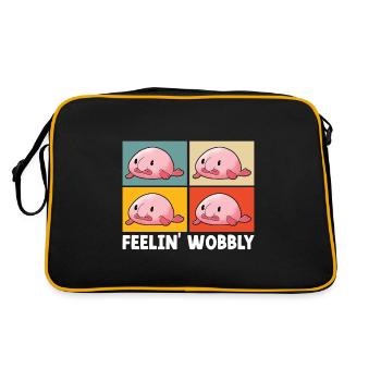 Poisson blob mignon poisson laid - Sac Retro - noir/or - Dos