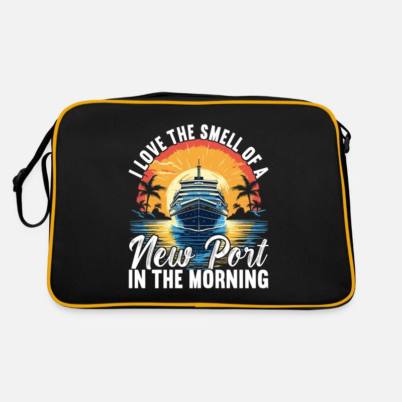 Kreuzfahrt Urlaub Kreuzfahrtschiff Retro Tasche
