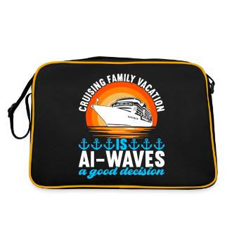 Croisière Vacances Bateau de croisière - Sac Retro - noir/or - Dos