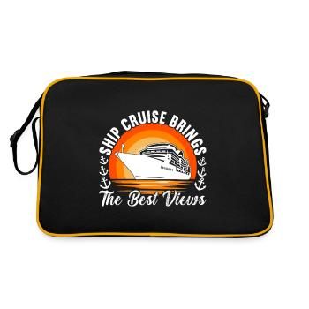 Croisière Vacances Bateau de croisière - Sac Retro - noir/or - Dos