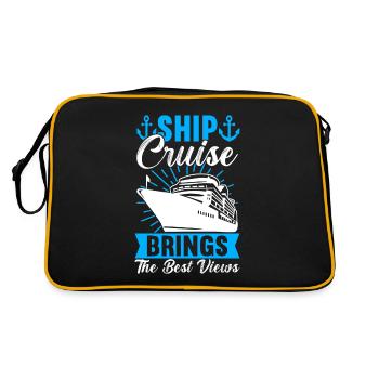 Croisière Vacances Bateau de croisière - Sac Retro - noir/or - Dos