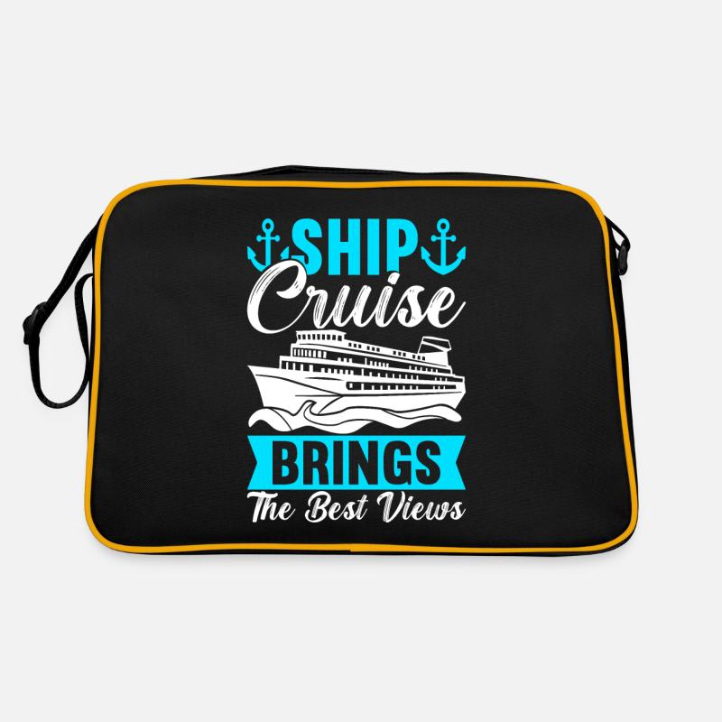 Kreuzfahrt Urlaub Kreuzfahrtschiff Retro Tasche