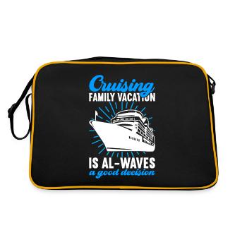 Croisière Vacances Bateau de croisière - Sac Retro - noir/or - Dos