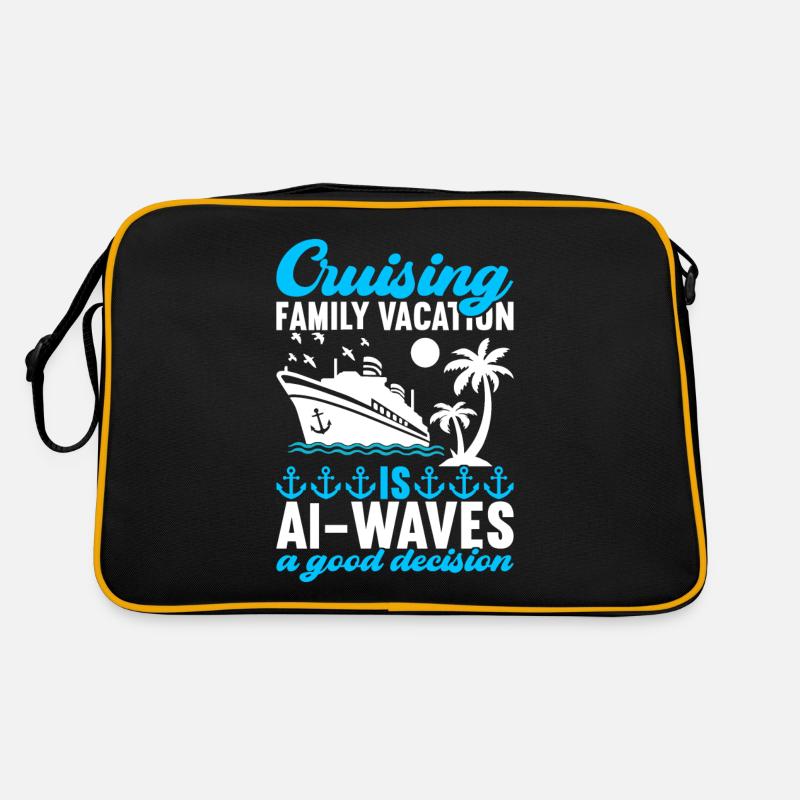 Kreuzfahrt Urlaub Kreuzfahrtschiff Retro Tasche