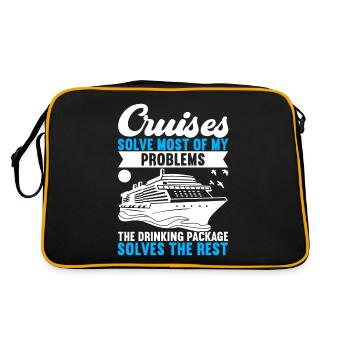 Croisière Vacances Bateau de croisière - Sac Retro - noir/or - Dos