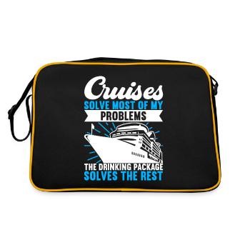 Croisière Vacances Bateau de croisière - Sac Retro - noir/or - Dos