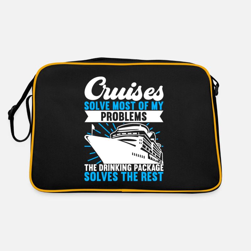 Kreuzfahrt Urlaub Kreuzfahrtschiff Retro Tasche