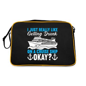 Croisière Vacances Bateau de croisière - Sac Retro - noir/or - Dos