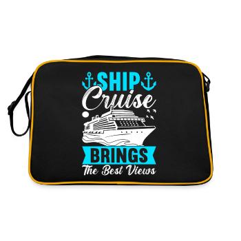 Croisière Vacances Bateau de croisière - Sac Retro - noir/or - Dos