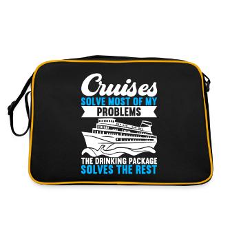 Croisière Vacances Bateau de croisière - Sac Retro - noir/or - Dos