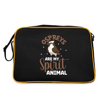 Animal préféré - Balbuzard pêcheur - Sac Retro - noir/or - Dos