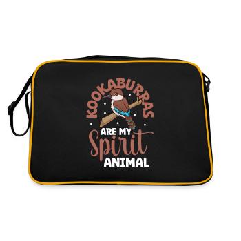 Animal préféré - Kookaburra - Sac Retro - noir/or - Dos