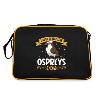 J’adore mon balbuzard pêcheur - Sac Retro - noir/or - Dos